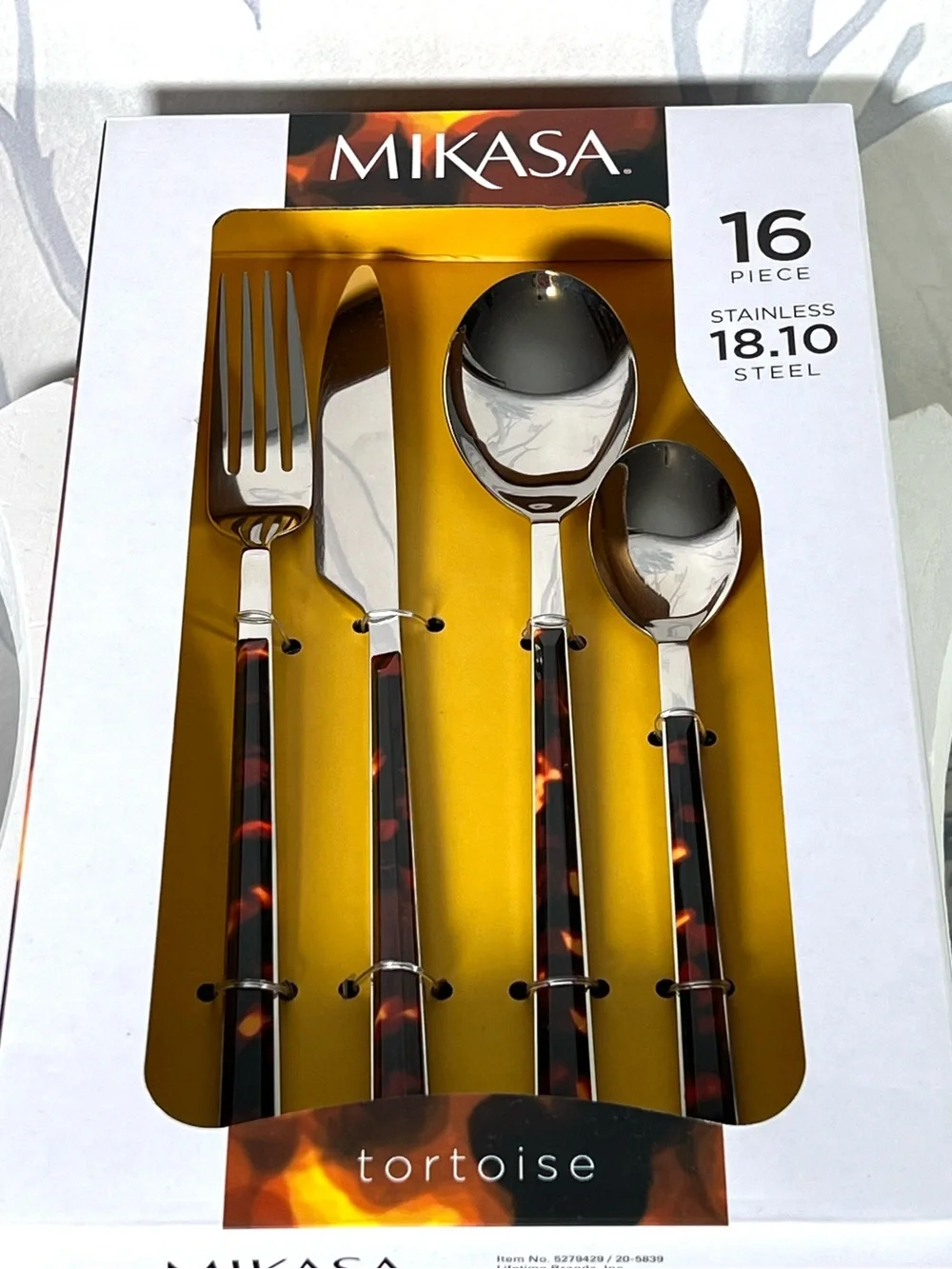 Mikasa Tortoise 16-Piece Stainless Steel Flatware Cutlery Set